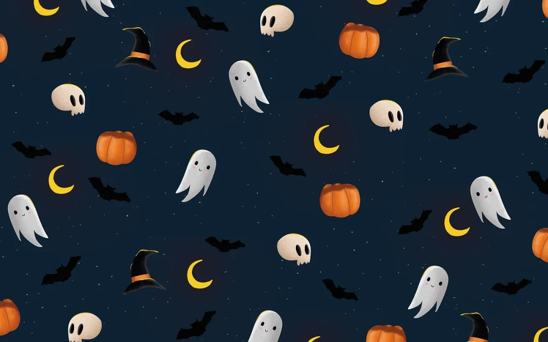Halloweenpyssel och fika
